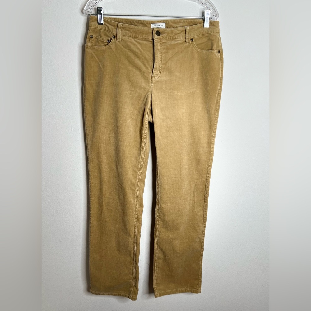 Charter Club Corduroy Pants Womens 8 Straight Fit Leg Stretch
